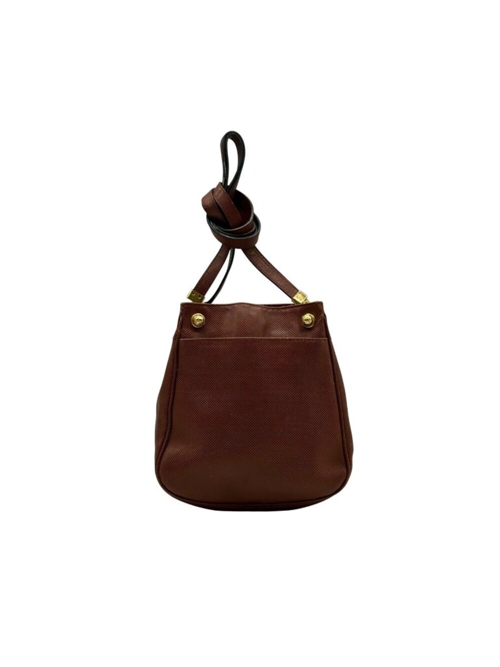 Bottega Veneta Vintage Rich Brown Marco Polo Series Shoulder Bag